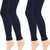 Flash-uitverkoop 🧨 Merkloos 2 Stuks Kinder Thermolegging - Marine - Maat 110-116 ✔️