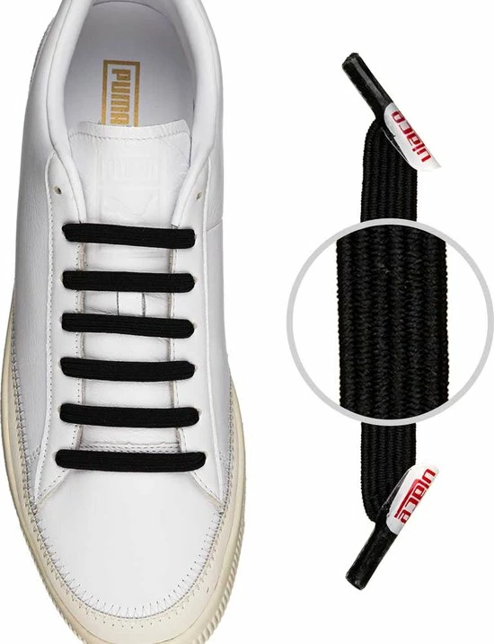 Beste Pirce π U-Lace Classic - Elastische Veters - Zwart - Mix-N-Match Pack π 4 Beste Pirce π U-Lace Classic - Elastische Veters - Zwart - Mix-N-Match Pack π - Afbeelding 4