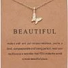 Hete verkoop 😍 Kasey Beautiful Ketting - Vlinder Hanger Aan Ketting 🛒