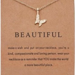 Hete verkoop 😍 Kasey Beautiful Ketting - Vlinder Hanger Aan Ketting 🛒