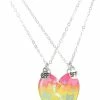 Beste recensies van 😍 Look At Me Best Friends Ketting 2 Stuks Gebroken Hart Tiedye 🧨