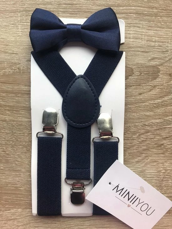 Goedkoop π MINIIYOU Set Kinderbretel En Vlinderstrik (1 T/m 5 Jaar) Navy - Bretels Jongen π 3 Goedkoop π MINIIYOU Set Kinderbretel En Vlinderstrik (1 T/m 5 Jaar) Navy - Bretels Jongen π - Afbeelding 3