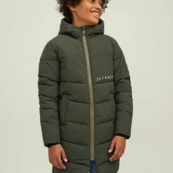 Korting ⭐ JACK & JONES JUNIOR JACK&JONES JUNIOR JORCOPENHAGEN LONG PUFFER JNR Jongens Jas - Maat 164 👍