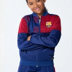 Beste Pirce ❤️ FC Barcelona Trainingspak 21/22 - Trainingspak Voor Kinderen - Officieel FC Barcelona Fanproduct - Barca Vest En Trainingsbrek - 100% Polyester - Maat 128 🔥