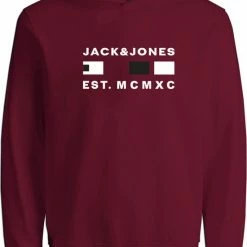 Beste Verkoop 🧨 JACK & JONES JUNIOR JACK&JONES JUNIOR JCOFREDDIE SWEAT HOOD FST JNR Jongens Trui - Maat 152 🎁