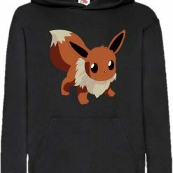 Begroting ✔️ Fruit Of The Loom POKEMON EVEE HOODIE UNISEX MET FOTOPRINT 140 😉