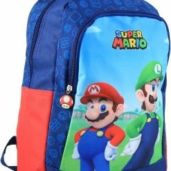 Aanbiedingen ❤️ Super Mario Bross Kinder Rugtas - Grote Kinder Rugzak - 2 Vakken - Schooltas - Mario Tas - Kindertassen ❤️ -Bergstein Shop 550x777 3