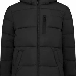 Beste Pirce ❤️ Ballin Amsterdam - Jongens Regular Fit Puffer Jas - Zwart - Maat 164 😍