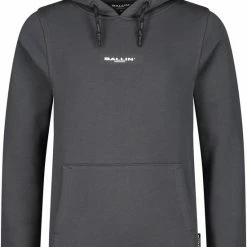 Kopen 🛒 Ballin Amsterdam - Jongens Slim Fit Hoodie - Grijs - Maat 164 🤩