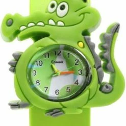 Beste Verkoop 👏 Fako® - Kinderhorloge - Slap On Mini - Krokodil - Groen 😉