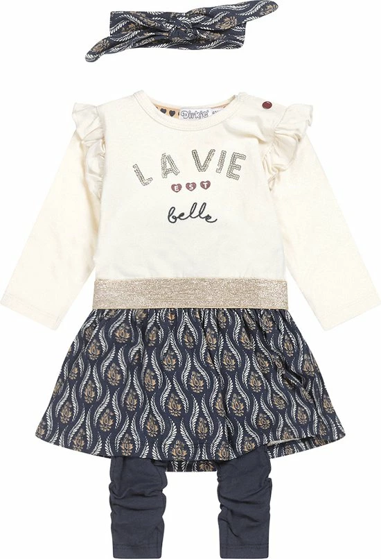 Kopen π Dirkje Meisjes Kledingsetje 3st Jurk + Legging+haarband π 1 Kopen π Dirkje Meisjes Kledingsetje 3st Jurk + Legging+haarband π