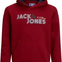 Beste Verkoop ⌛ JACK & JONES JUNIOR JACK&JONES JUNIOR JCOFRIDAY SWEAT HOODY BF JNR Jongens Trui - Maat 152 😀