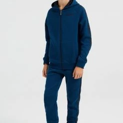 Promo 🧨 WE Fashion Jongens Sweatvest Met Capuchon En Tapedetails - Donkerblauw - Maat 170/176 ✨ -Bergstein Shop 550x815 3