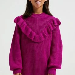 Beste Pirce 🎉 WE Fashion Meisjes Gebreide Jurk Met Volant - Maat 122/128 😀 -Bergstein Shop 550x825 40