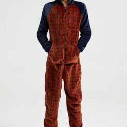 Nieuw 🤩 WE Fashion Jongens Onesie Met Dessin En Colourblock - Maat 134/140 ❤️