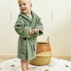 Uitgang 🌟 Meyco Badjas Basic Badstof - Forest Green - 98/104 😀 -Bergstein Shop 550x825 57