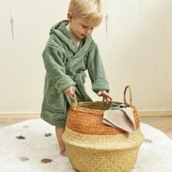 Uitgang 🌟 Meyco Badjas Basic Badstof - Forest Green - 98/104 😀 -Bergstein Shop 550x825 58