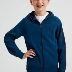 Promo 🧨 WE Fashion Jongens Sweatvest Met Capuchon En Tapedetails - Donkerblauw - Maat 170/176 ✨ -Bergstein Shop 550x825 85