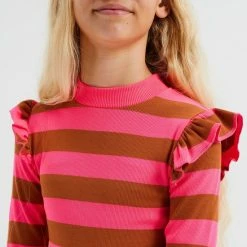 Nieuw 🔔 WE Fashion Meisjes Gestreepte Jurk Met Volants - Maat 122/128 ⌛ -Bergstein Shop 550x825 98