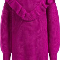 Beste Pirce 🎉 WE Fashion Meisjes Gebreide Jurk Met Volant - Maat 122/128 😀