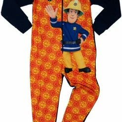 Beste deal 🔥 Brandweerman Sam Onesie - Jumpsuit / Pyjama / Huispak - Maat 122/128 🧨